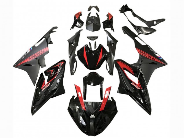 Carena Moto BMW S1000RR 2017-2018 - Rosso Nero Lucido Nero Opaco