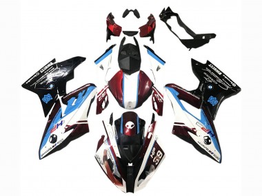 Carena ABS BMW S1000RR 2017-2018 - Bianco Blu Rosso Nero Lucido Fabbrica