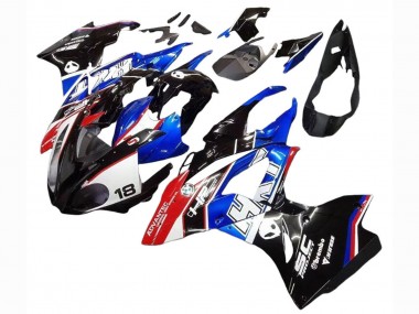 Kit Carena Moto Completo BMW S1000RR 2017-2018 - Bianco Blu Rosso Nero Lucido Fabbrica