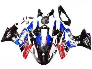 Kit Carena Moto Completo BMW S1000RR 2017-2018 - Bianco Blu Rosso Nero Lucido Fabbrica