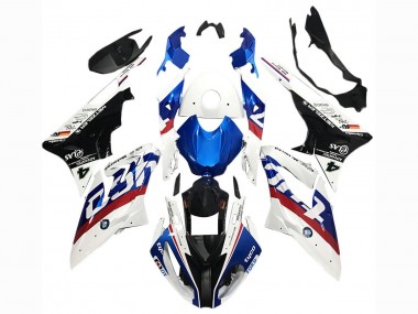 Carena Moto BMW S1000RR 2017-2018 - Bianco Blu Rosso Nero Lucido Tyco Fabbrica