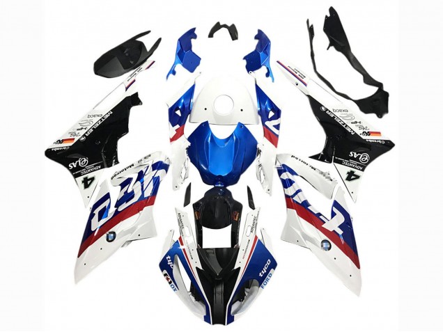 Carena Moto BMW S1000RR 2017-2018 - Bianco Blu Rosso Nero Lucido Tyco