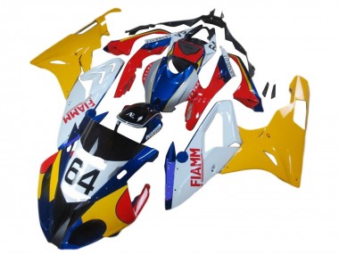 Carena Moto BMW S1000RR 2017-2018 - Giallo Bianco Rosso Blu Fiamm 64 Fabbrica