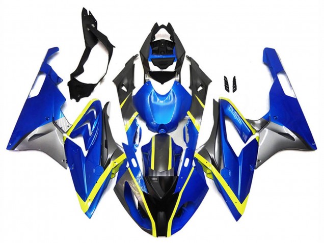 Carena Moto BMW S1000RR 2017-2018 - Argento Blu Giallo