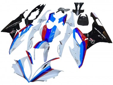 Kit Carena Moto BMW S1000RR 2015-2016 - Bianco Rosso Blu Nero Lucido Fabbrica