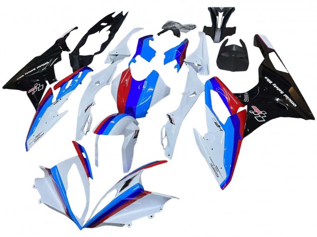 Kit Carena Moto BMW S1000RR 2015-2016 - Bianco Rosso Blu Nero Lucido