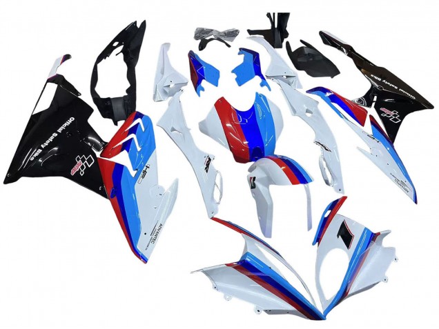 Kit Carena Moto BMW S1000RR 2015-2016 - Bianco Rosso Blu Nero Lucido
