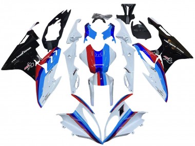 Kit Carena Moto BMW S1000RR 2015-2016 - Bianco Rosso Blu Nero Lucido Fabbrica