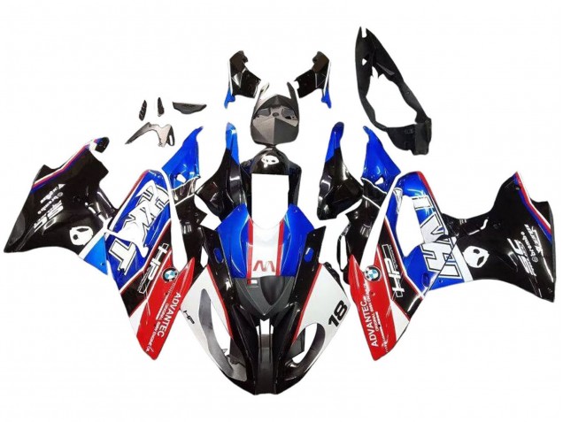 Carena Moto BMW S1000RR 2015-2016 - Blu Rosso Nero Lucido
