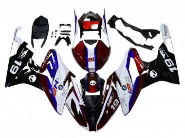 Kit Carena Moto ABS BMW S1000RR 2015-2016 - Bianco Rosso Blu Nero Fabbrica