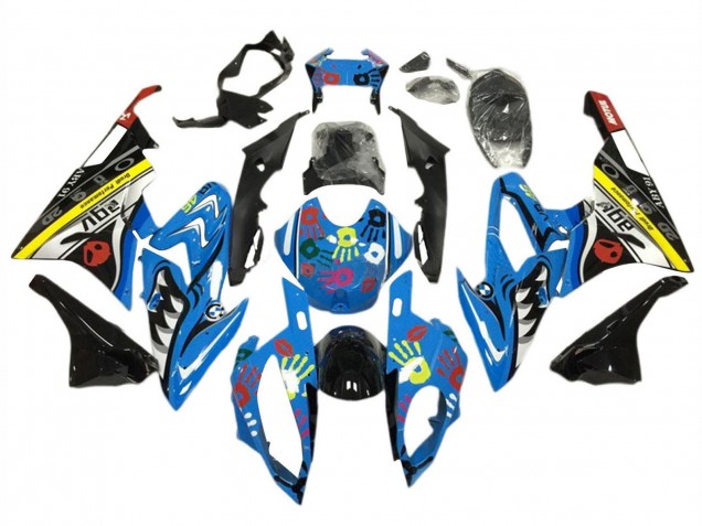 Kit Carena Moto BMW S1000RR 2015-2016 - Giallo Blu Nero Squalo
