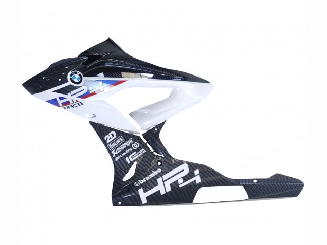 Carena Moto BMW S1000RR 2015-2016 - Bianco Blu Nero Fibra di Carbonio