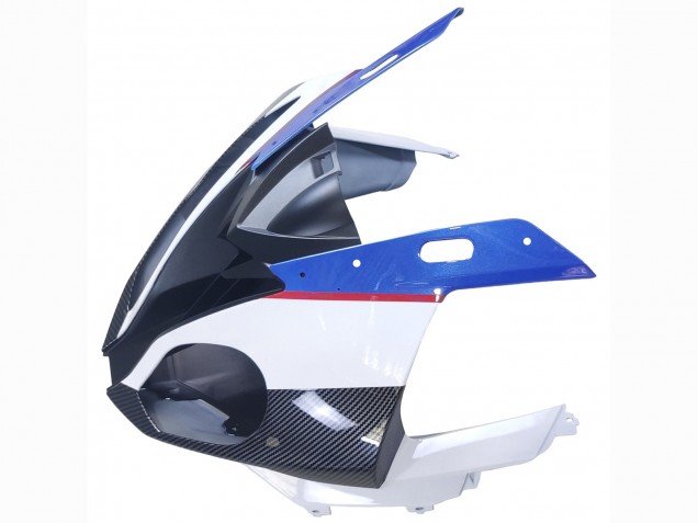 Carena Moto BMW S1000RR 2015-2016 - Bianco Blu Nero Fibra di Carbonio