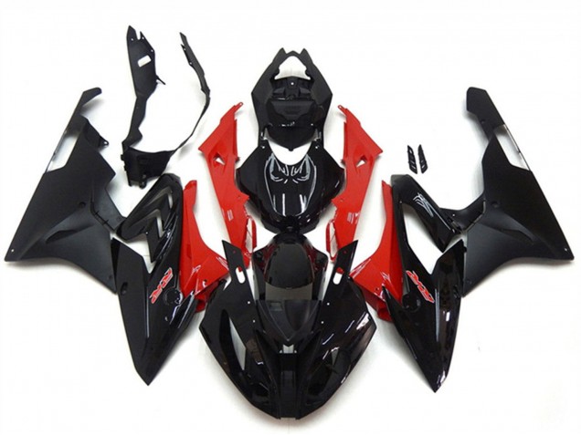 Carena Moto BMW S1000RR 2015-2016 - Rosso Nero Lucido Nero Opaco
