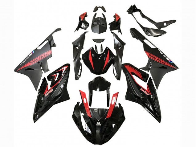 Carena Moto BMW S1000RR 2015-2016 - Rosso Nero Lucido Nero Opaco