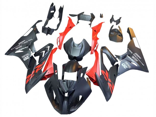 Carena Moto BMW S1000RR 2015-2016 - Nero Opaco Rosso
