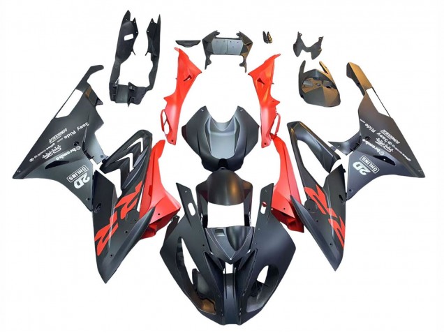 Carena Moto BMW S1000RR 2015-2016 - Nero Opaco Rosso