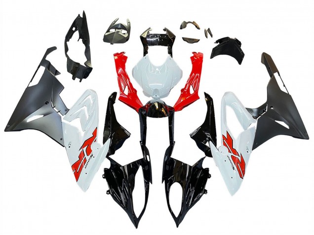 Carena Moto BMW S1000RR 2015-2016 - Rosso Bianco Nero Lucido Nero Opaco
