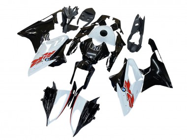 Carena Moto BMW S1000RR 2015-2016 - Bianco Nero Fibra di Carbonio Fabbrica