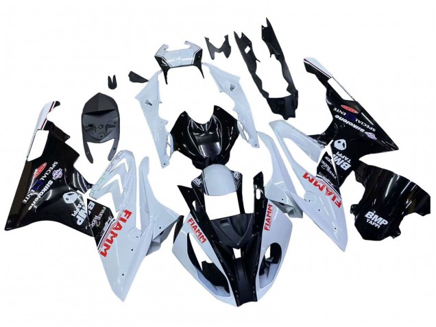 Carena Moto BMW S1000RR 2015-2016 - Bianco Nero Lucido Fiamm
