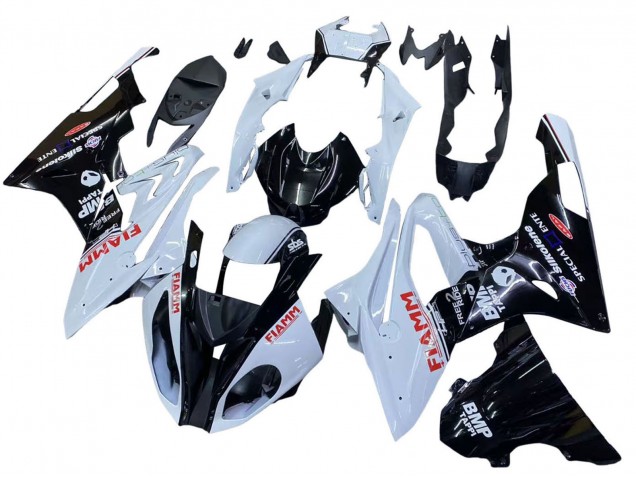 Carena Moto BMW S1000RR 2015-2016 - Bianco Nero Lucido Fiamm