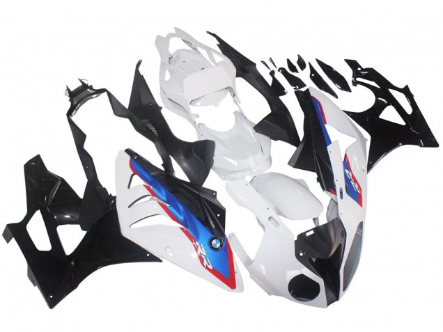 Carena Moto BMW S1000RR 2009-2014 - Bianco Rosso Blu Nero Lucido HP Becker Carbon