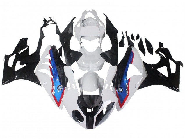 Carena Moto BMW S1000RR 2009-2014 - Bianco Rosso Blu Nero Lucido HP Becker Carbon