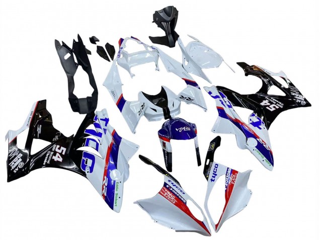 Carena Moto BMW S1000RR 2009-2014 - Bianco Rosso Blu Nero Tyco