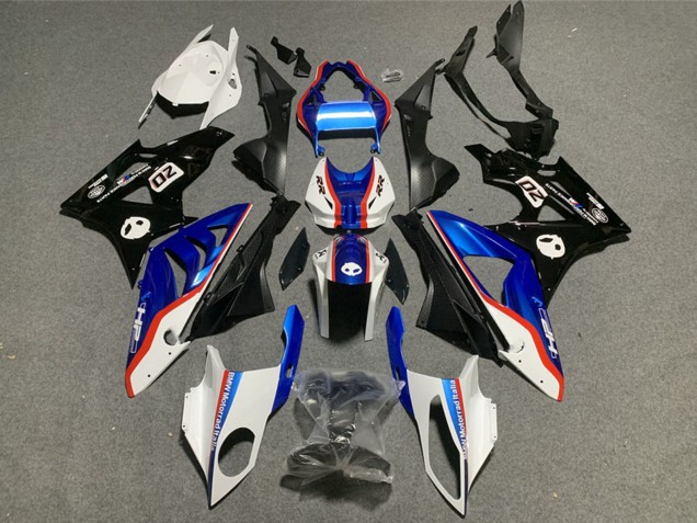 Plastica ABS BMW S1000RR 2009-2014 - Bianco Rosso Blu Nero Lucido