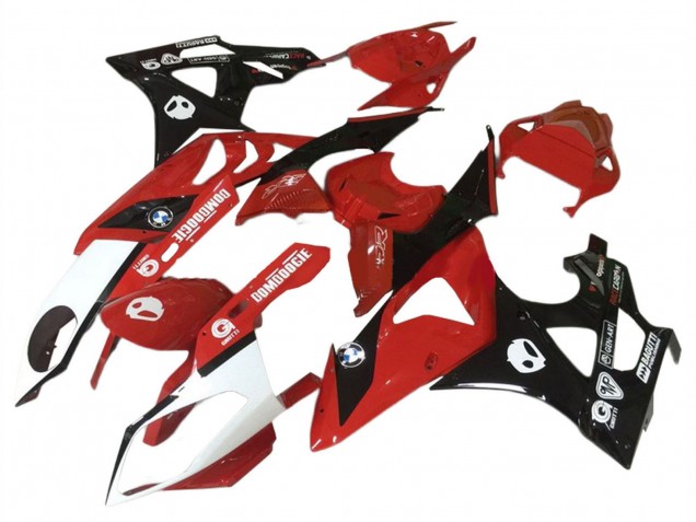 Carena Moto BMW S1000RR 2009-2014 - Rosso Bianco Nero Lucido