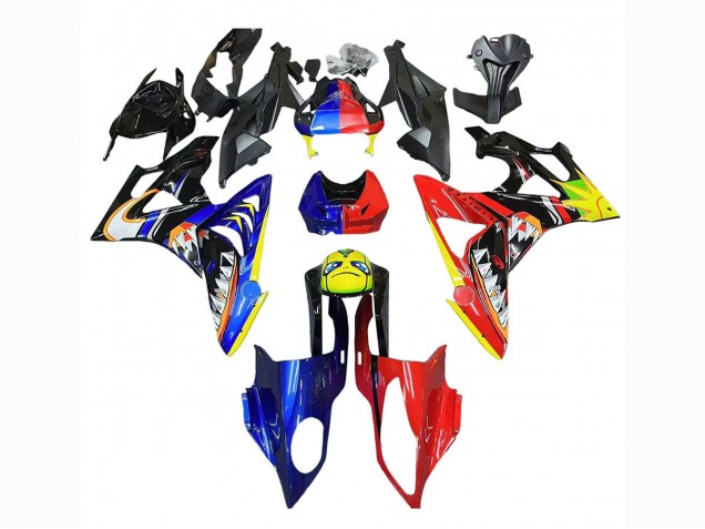 Carena Moto BMW S1000RR 2009-2014 - Rosso Blu Giallo Squalo