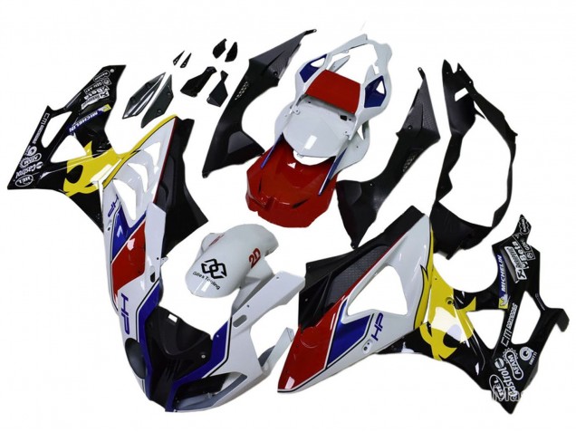 Carena Moto BMW S1000RR 2009-2014 - Bianco Rosso Giallo Nero Castrol