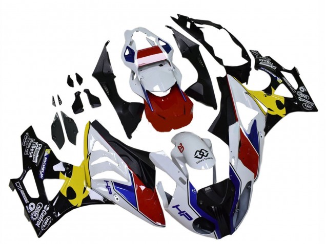 Carena Moto BMW S1000RR 2009-2014 - Bianco Rosso Giallo Nero Castrol