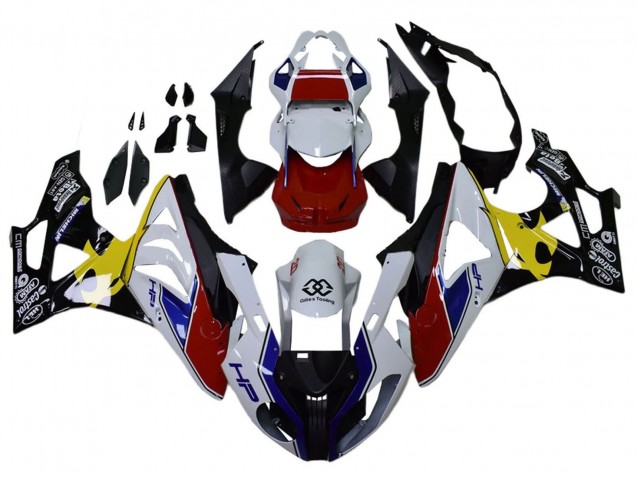 Carena Moto BMW S1000RR 2009-2014 - Bianco Rosso Giallo Nero Castrol