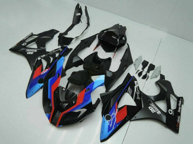 Carena Moto BMW S1000RR 2009-2014 - Blu Rosso Nero Opaco Castrol
