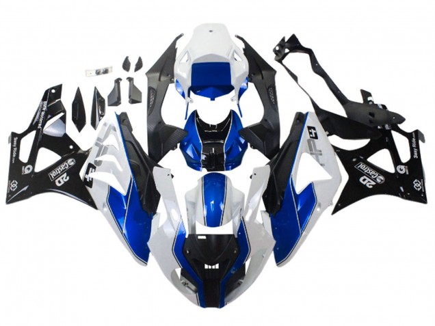 Carena Moto BMW S1000RR 2009-2014 - Bianco Blu Nero Lucido Castrol