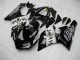 Carena Moto Kawasaki ZX6R 2005-2006 - Nero Lucido Bianco West