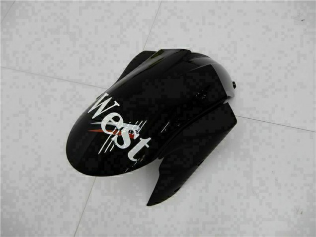 Carena Moto Kawasaki ZX6R 2005-2006 - Nero Lucido Bianco West