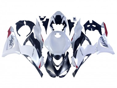 Carena Moto Kawasaki ZX6R 2023-2025 - Bianco Perla Nero Rosso Fabbrica