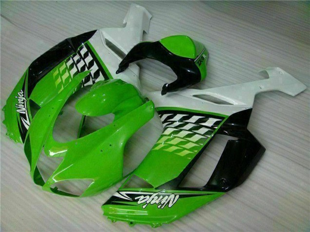 Carena Moto Kawasaki ZX6R 2007-2008 - Verde Bianco Ninja