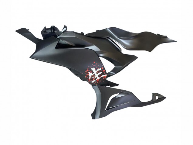 Carena Moto Kawasaki ZX6R 2023-2025 - Nero Bianco Fiore