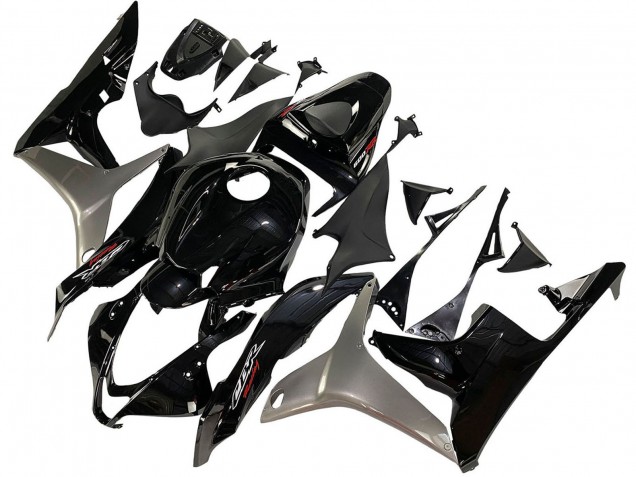Kit Carena Moto Honda CBR600RR 2007-2008 - Argento Nero Lucido