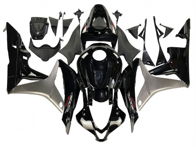 Kit Carena Moto Honda CBR600RR 2007-2008 - Argento Nero Lucido