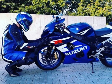 Kit Carena Moto Suzuki GSXR 600 / GSXR 750 2004-2005 - Bianco Blu Nero Rosso Fabbrica