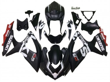 Carena Moto Suzuki GSXR 600 / GSXR 750 2008-2010 - Nero Opaco Rosso Bianco Fabbrica