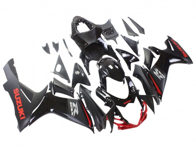 Carena Moto Suzuki GSXR 600 / GSXR 750 2011-2024 - Nero Grigio Rosso Linea