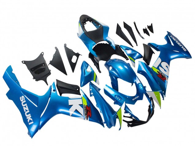 Carena Moto Suzuki GSXR 600 / GSXR 750 2011-2024 - Azzurro Chiaro Verde Bianco Rosso
