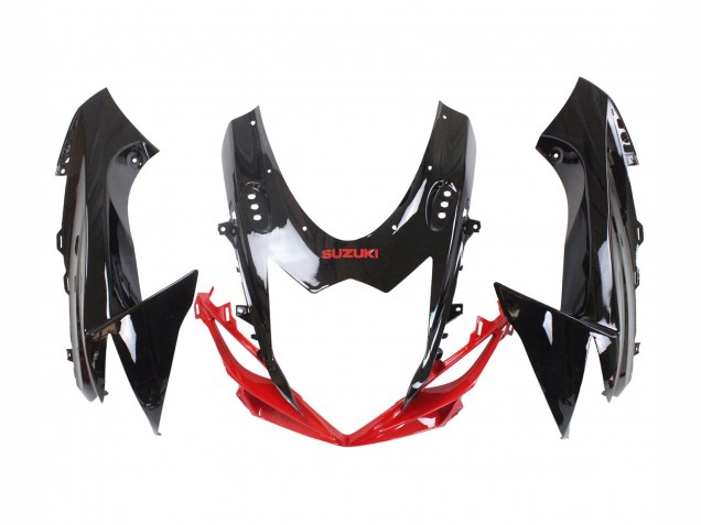 Kit Carena Moto Suzuki GSXR 600 / GSXR 750 2011-2024 - Rosso Nero Lucido