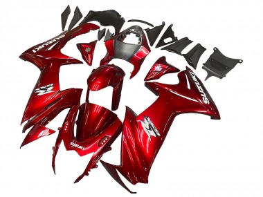 Carena Moto Suzuki GSXR 600 / GSXR 750 2011-2024 - Rosso Bianco Decal Fabbrica