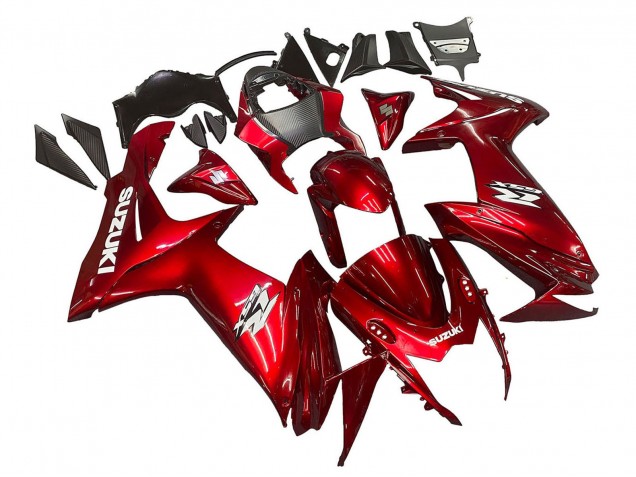 Carena Moto Suzuki GSXR 600 / GSXR 750 2011-2024 - Rosso Bianco Decal
